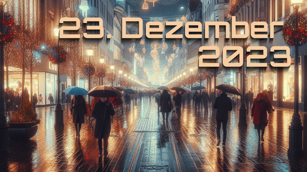 23. Dezember &ndash; Regen ohne Ende &ndash; Frammenti Di Vita